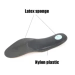 1 Pair Breathable Sweat-Absorbing And Shock-Absorbing Leather Arch Correction Insole - Image 7