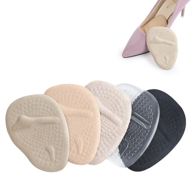 TBD0539265601.webp 5 Pairs Sweat-Absorbent Breathable Non-Slip Forefoot Pad High Heels Anti-Pain Pad, Random Color Delivery - Image 1