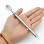 2 PCS Extendable Back Scratcher Stainless Steel Telescopic Anti Itch Claw Massager Extender - Image 2
