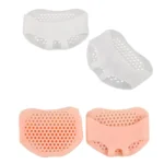 5 Pairs High Heels Honeycomb Sleeve Breathable Anti-Pain Forefoot Pad, Random Color Delivery - Image 2