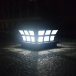 Solar Coffee Column Head Lamp Outdoor Waterproof Decorative Wall Lamp - Image 8
