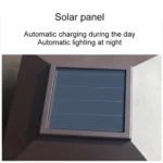 Solar Coffee Column Head Lamp Outdoor Waterproof Decorative Wall Lamp - Image 2