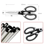 Multifunctional Household Stainless Steel Scissors Can Clamp Food Scissors - Image 9