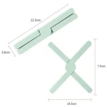 Thickened X-shaped Silicone Foldable Pot Mat Kitchen  Heat-Insulation Meal Coaster High Temperature Table Mat - Image 3