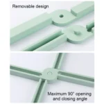 Thickened X-shaped Silicone Foldable Pot Mat Kitchen  Heat-Insulation Meal Coaster High Temperature Table Mat - Image 4