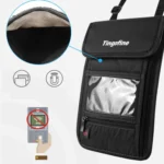 Travel Storage Messenger Passport Bag Multifunctional RFID Anti-Theft Hanging Neck Document Bag Card Bag - Image 2
