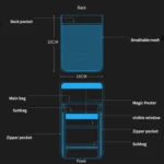Travel Storage Messenger Passport Bag Multifunctional RFID Anti-Theft Hanging Neck Document Bag Card Bag - Image 3