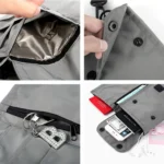 Antimagnetic RFID Hanging Neck Nylon Passport Bag Waterproof Storage Change Mobile Phone Bag - Image 3