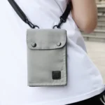 Antimagnetic RFID Hanging Neck Nylon Passport Bag Waterproof Storage Change Mobile Phone Bag - Image 5