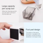 Deli Stationery Pencil Sharpeners Office School Supplies Mechanical Manual Pencil Sharpener - Image 7