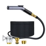High Pressure Car Wash Water Gun Car Home Dual-Use Tap Water Brushing Car Washing Booster Nozzle Telescopic Hose - Image 2