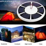 Solar Flagpole Light LED Outdoor Courtyard Camping Tent Light - Image 6