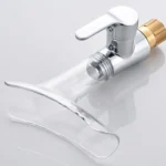 Bathroom Hot Cold Water Faucet Wine Glass Waterfall Faucet - Image 3