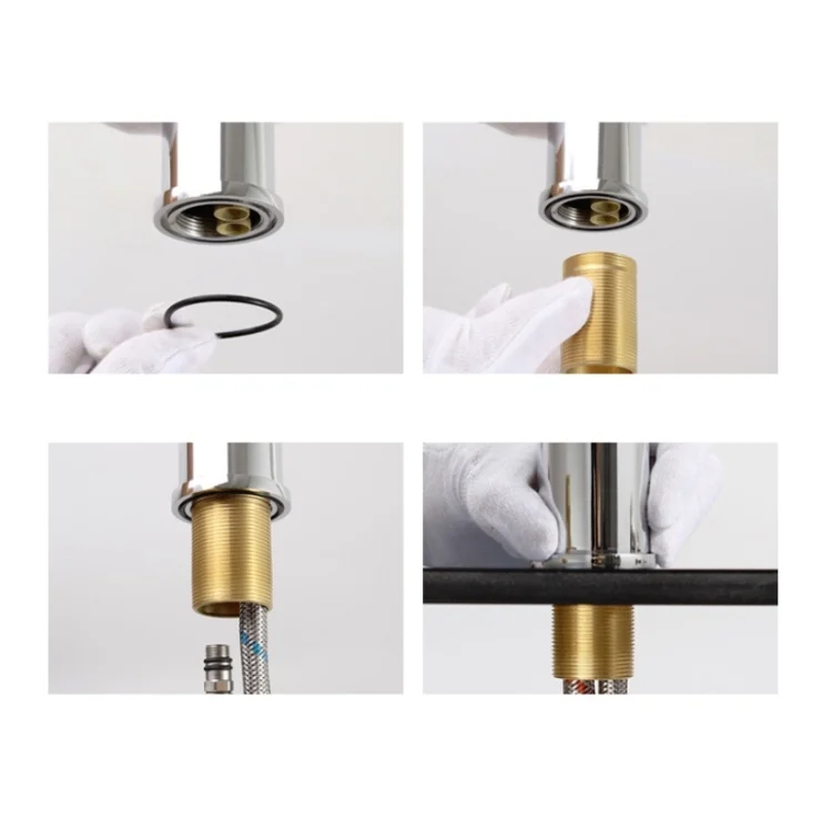 TBD05410021_7.webp All Copper Hot Cold Water Faucet Bathroom Lift Faucet - Image 8