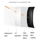 Small Fresh Sun Umbrella Female Sun Umbrella Student Vinyl Three-Fold Simple Dual-Use Sun Umbrella - Image 3