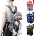 Doglemi Pet Outing Backpack Dog Shoulder Chest Bag Breathable Mesh Dog Cat Bag - Image 3