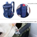 Doglemi Pet Outing Backpack Dog Shoulder Chest Bag Breathable Mesh Dog Cat Bag - Image 5