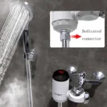 Zoosen Electric Hot Water Faucet Connection Type Instant Hot Water Faucet CN Plug, Style:White + Leak Protection - Image 3