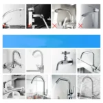 Zoosen Electric Hot Water Faucet Connection Type Instant Hot Water Faucet CN Plug, Style:White + Leak Protection - Image 8