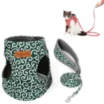DogLemi Pet Cat Traction Rope Chest Harness Vest Type Traction Suit Cat Walking Rope