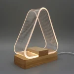 USB Simple Study Desk Lamp LED Acrylic Night Light - Image 3