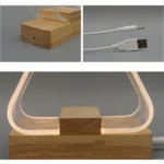 USB Simple Study Desk Lamp LED Acrylic Night Light - Image 6