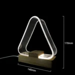 USB Simple Study Desk Lamp LED Acrylic Night Light - Image 7