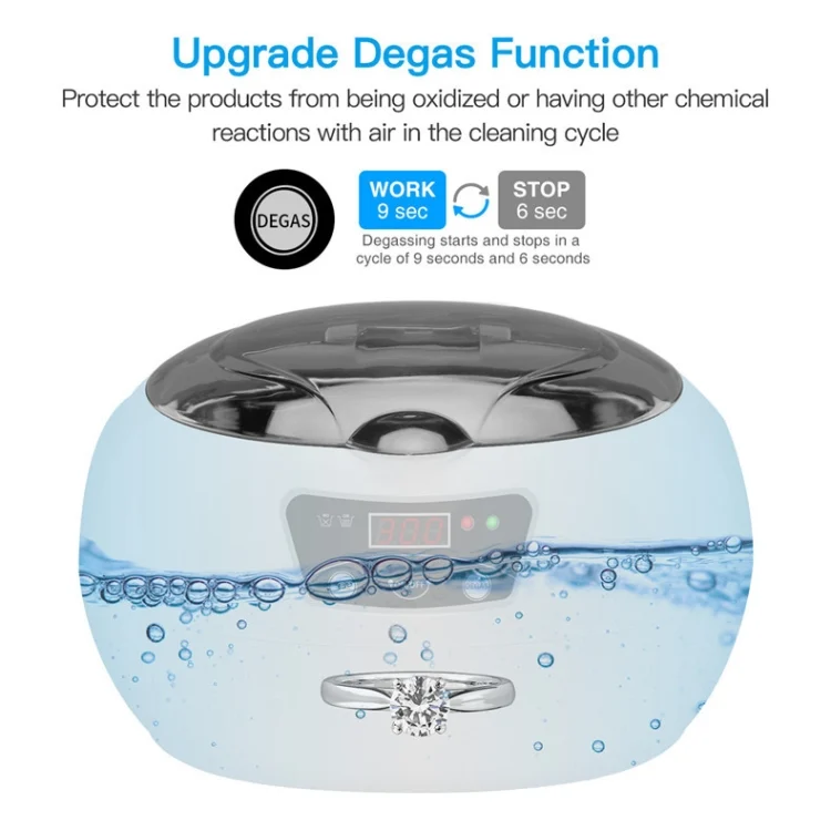 TBD0541475804_B3.webp 35W 600ml Mini Ultrasonic Cleaner Glasses Jewelry Household Ultrasonic Cleaner - Image 4