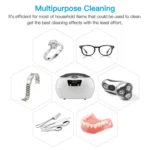 35W 600ml Mini Ultrasonic Cleaner Glasses Jewelry Household Ultrasonic Cleaner - Image 8