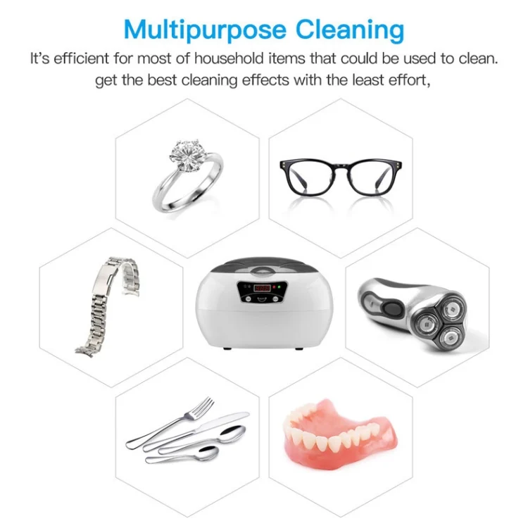 TBD0541475804_B7.webp 35W 600ml Mini Ultrasonic Cleaner Glasses Jewelry Household Ultrasonic Cleaner - Image 8