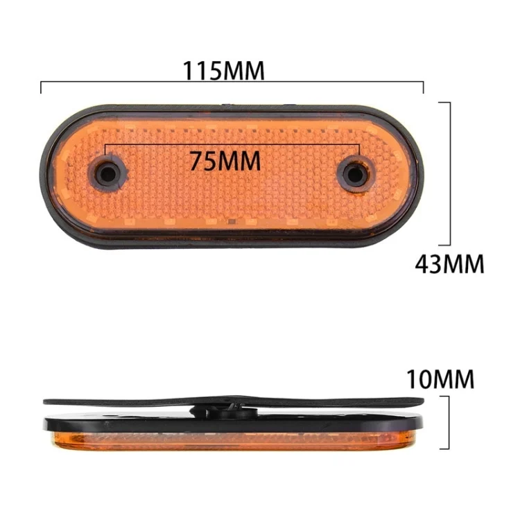 TBD0541476901_B1.webp 5 PCS MK-095 12/24V 20 LEDs Universal Truck Side Lights Truck Trailer Tail Lights - Image 2