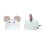 Cute Mouse Silicon Night Light with Electronic Alarm Clock Function Bedside Sleeping Desk Lamp Learning Clock - Image 2