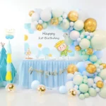 Macaron Green And Blue Balloon Chain Package Birthday Wedding Party Background Wall Decoration Balloon Combination - Image 5