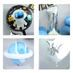 Astronaut Theme Birthday Balloon Decoration Set Starry Sky Rocket Aluminum Film Balloon Children Party Decoration - Image 4