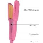 220V Professional Ceramic Corrugated Curling Iron - Image 5