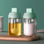 3 PCS Macaron Ribbon Moisture-Proof Lid Spoon One Seasoning Jar Glass Seasoning Bottle with Label - Image 5