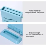 Kitchen Multifunctional Three-Hole Invisible Knife Holder Hollow Drain Kitchenware Storage Rack - Image 3