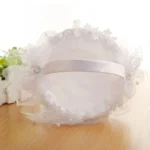 Wedding Flower Baskets Lace Diamond Bridal Hand Basket - Image 3