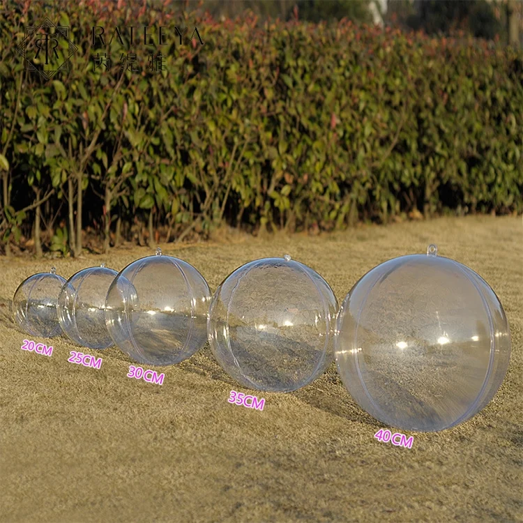 TBD0543013701_B1.webp High Transparent Christmas Plastic Hollow Round Ball Window Decoration Mall Hanging Ball - Image 2