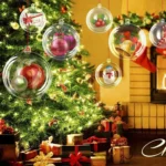 High Transparent Christmas Plastic Hollow Round Ball Window Decoration Mall Hanging Ball - Image 8