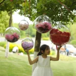 High Transparent Christmas Plastic Hollow Round Ball Window Decoration Mall Hanging Ball - Image 9
