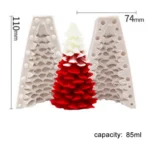 Christmas Cake Decoration Silicone Mold DIY Aroma Candle Baking Mold - Image 4