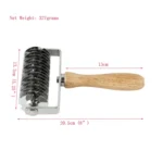 Baking Tool Stainless Steel Wooden Handle Pizza Roller Cutter Dessert Hob Pizza Net Knife - Image 5