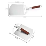 Stainless Steel Folding Pizza Spatula Square Cake Transfer Spatula Baking Tools - Image 4