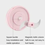 Electrical USB Rechargeable Garlic Mixing Masher Complementary Food Masher Stainless Steel Crushing Garlic Peeling Device Wireless Mini Garlic Cutter - Image 3