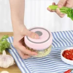Electrical USB Rechargeable Garlic Mixing Masher Complementary Food Masher Stainless Steel Crushing Garlic Peeling Device Wireless Mini Garlic Cutter - Image 7