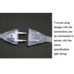 LED Inverted V Snowflake Five-Star Decorative Lights Christmas Waterproof String Lights, EU Plug - Image 5