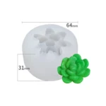 Fleshy Three-Dimensional Candle Silicone Mold DIY Handmade Soap Aromatherapy Epoxy Mold - Image 7