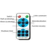 30W Remote Control Outdoor Waterproof Laser Light Garden Decoration Lawn Lamp , Green Light + Red Light - Image 4