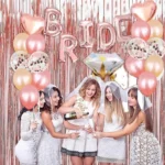Bachelor Girl Party Decoration Set Rose Gold Bridal Party Decoration